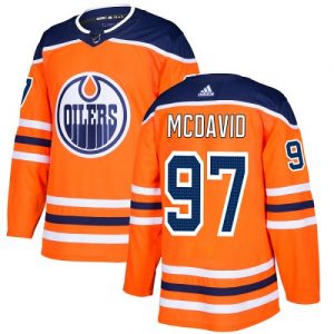 Herre NHL Edmonton Oilers Drakter 97 Connor McDavid Authentic oransje Adidas Hjemme