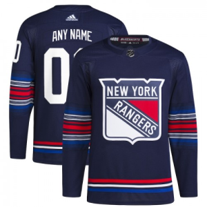 NHL New York Rangers Drakter Custom Adidas Autentisk 2023-24 marineblå 