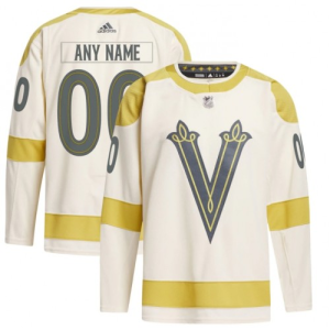 NHL Vegas Golden Knights Drakter Custom Adidas Autentisk Winter Classic 2023-24 Krem